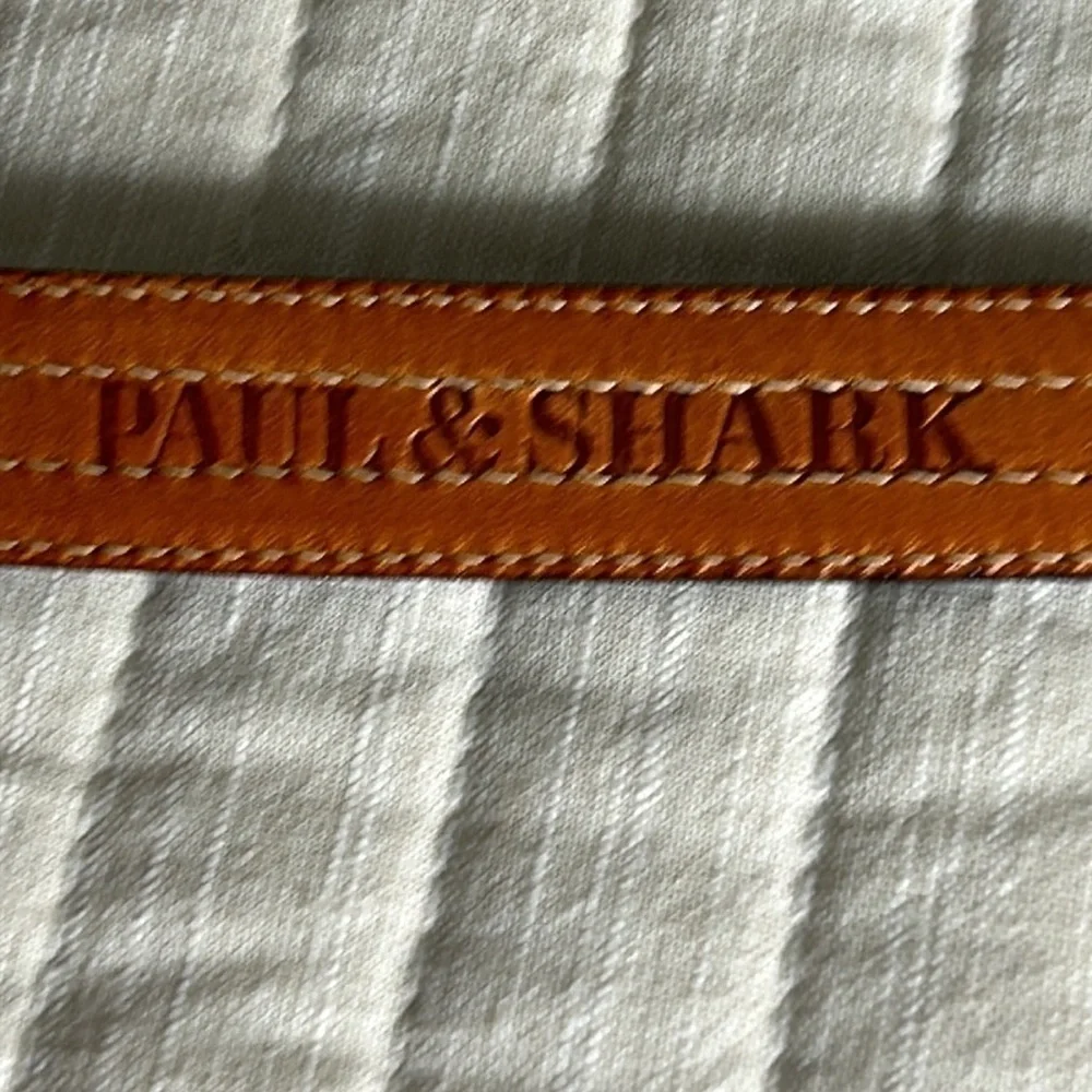 Paul & Shark Flags Leather Belt